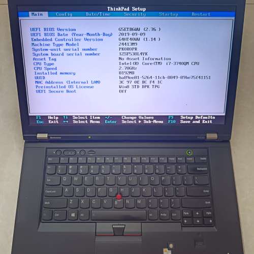 Lenovo TP W530 15.6&rdquo;/i7-3740QM 2.70GHz CPU/8GB DDR3 RAM/240GB/SATA SSD/75%Ne...