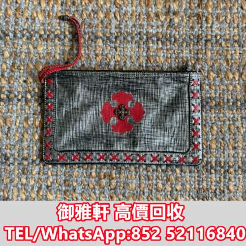 全港免費上門 免費報價 Chromehearts 克羅心火焰十字貼皮手包 Chrome Hearts 克羅心...