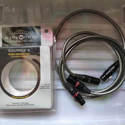 Wireworld Equinox 6 XLR cable 1M