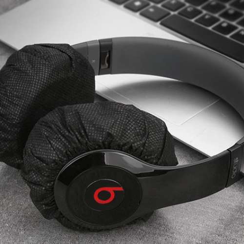 🎧 Headphones Cushion Covers 10 pair Disposable BLACK NEW 全新一次性耳套 10對 ...