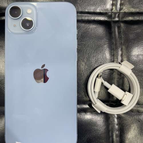 99%New iPhone 14 Plus  128GB 藍色 電池效能100% 有配件 自用首選超值