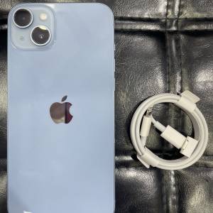 99%New iPhone 14 Plus  128GB 藍色 電池效能100% 有配件 自用首選超值