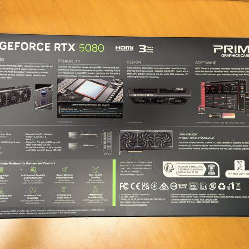 [全新] ASUS 華碩 Prime GeForce RTX 5080 OC 16GB 顯示卡