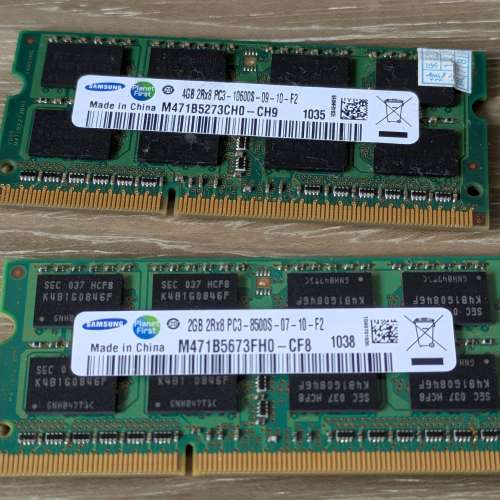 Samsung Notebook DDR3 RAM (2GB + 4 GB)
