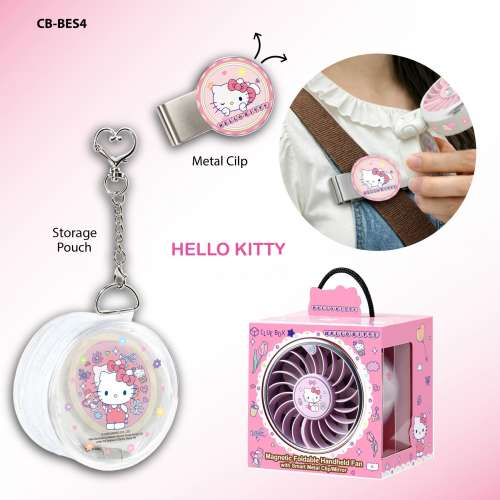 【24小時網站自助下單】🌸Clue Box Sanrio Character 磁吸摺疊手持風扇連智慧金屬夾...