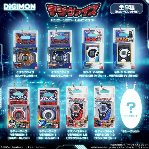 (接受預訂) BANDAI🇯🇵食玩 - 數碼暴龍 包裝吊飾收藏 & 餅乾‼️原盒8件*隨機款式