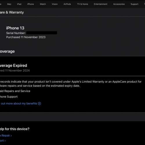 99%新Apple iPhone 13 128gb星光白色港版行貨全新原裝配件地鐵站交收