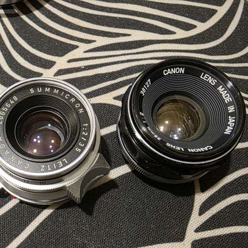 Canon 35mm f2 m39 leica summicron