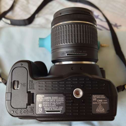 Nikon 數碼單反相機 D3400 連 Nikon AF-P DX NIKKOR 18-55mm F3.5-5.6G VR 鏡頭套裝