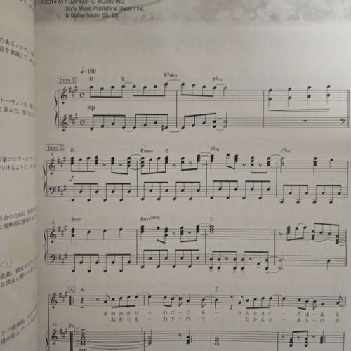 四月是你的謊言 piano book（微瑕）