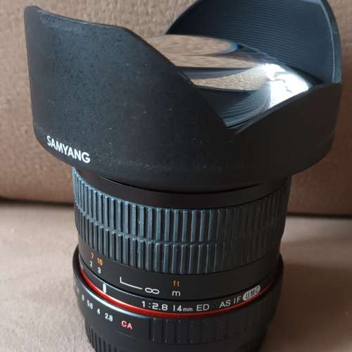 samyang 14mm f/2.8 ed as if umc for canon EF mount