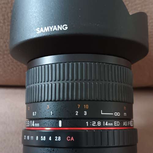 samyang 14mm f/2.8 ed as if umc for canon EF mount