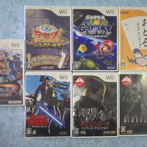 Wii 遊戲 Super Mario Galaxy Biohazard Biohazard Chronicle Soulcalibur made in...