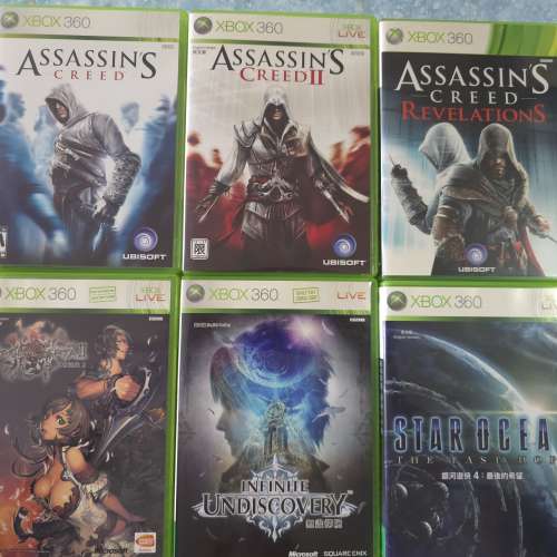 Xbox 360 遊戲合集 - Assassin's Creed Magne Carta II Star Ocean 4 Infinite Und...