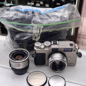 CONTAX G1 GREEN LABLE CARL ZEISS BIOGON 21MM F2.8 T* CARL ZEISS PLANAR 35MM F2