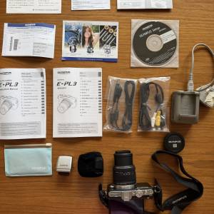【九成新‧一手自用】Olympus PEN E-PL3 連原廠鏡頭及全套配件 (新手隨手拍首選)