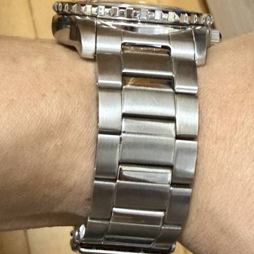 「95%新停產美品 Seiko SNZH53 (7S36機芯) 經典深藍放射面潛水錶」$1388