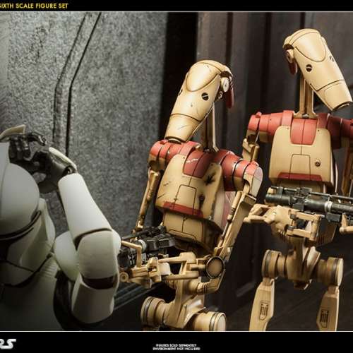 Sideshow 1/6 Star Wars Obi-Wan Kenobi / Security Battle Droids / Wolfpack Clone