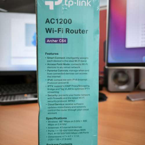 Archer C64 AC1200 雙頻 Wi-Fi 5 路由器 (支援1G光纖寬頻)