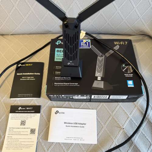 行貨TP-Link Archer TBE400UH - BE6500 Wi-Fi 7 高增益無線 USB Wi-Fi 接收器