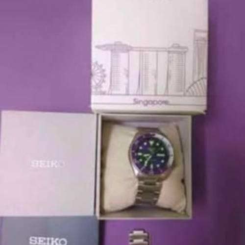 Seiko 紫色錶 紫錶 精工錶 手錶 限量版 新加坡速遞空運到港 現貨 序號：0355/1000 ...