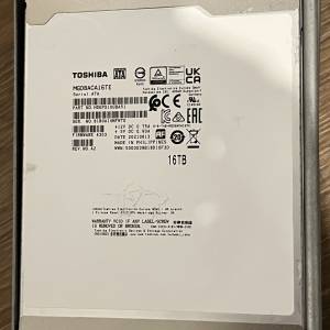 Toshiba 大容量 16TB 單碟