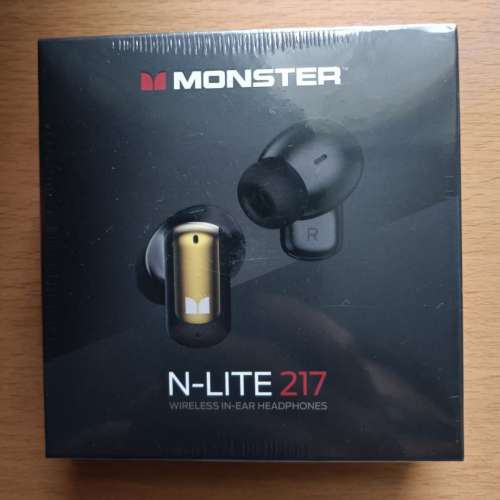 (全新未開封)Monster N-Lite 217 無線藍牙耳機 藍牙 6.0 Wireless IN-EAR Headphon...