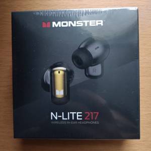 (全新未開封)Monster N-Lite 217 無線藍牙耳機 藍牙 6.0 Wireless IN-EAR Headphon...