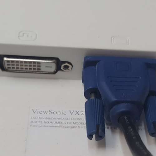 屯門良景站輕鐵站交收 Viewsonic 優派 VX2770S-LED-W 27" LED MON 連火牛