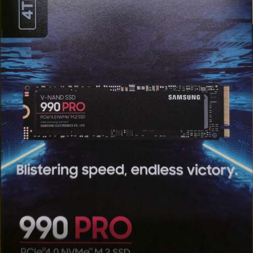 全新 Samsung 990 PRO 4TB PCIe 4.0 NVMe M.2 SSD