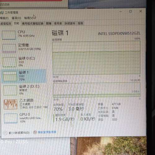 英特爾512GB M.2 NVME 內容