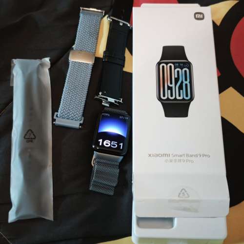 90%新 小米手環9 Pro Band9 Pro 黑色 Xiaomi Band 9Pro 智能手環 水貨 HyperOS