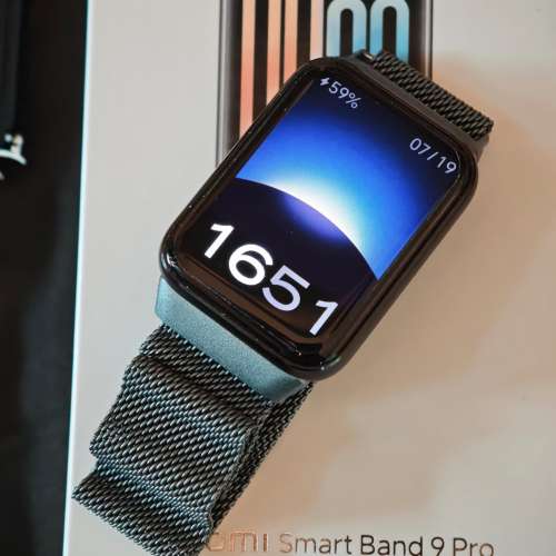 90%新 小米手環9 Pro Band9 Pro 黑色 Xiaomi Band 9Pro 智能手環 水貨 HyperOS