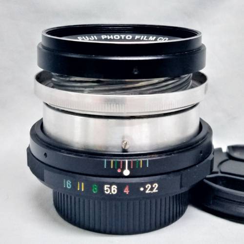 Fujinon  55mm F2,2 (散景鏡)m42 screw-mount  (鏡片清昕) (尾鏡無烘點)