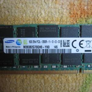 SAMSUNG 16GB 2Rx4 PC3L-12800R DDR3 Server RAM Module M393B2G70QH0-YK0