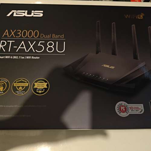 ASUS 華碩 AX58U v2 (AX3000) WiFi 6 Router 行貨路由器