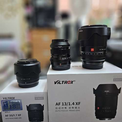 Viltrox/ Fujifilm 富士 X-mount Lens 13mm 23mm 35mm