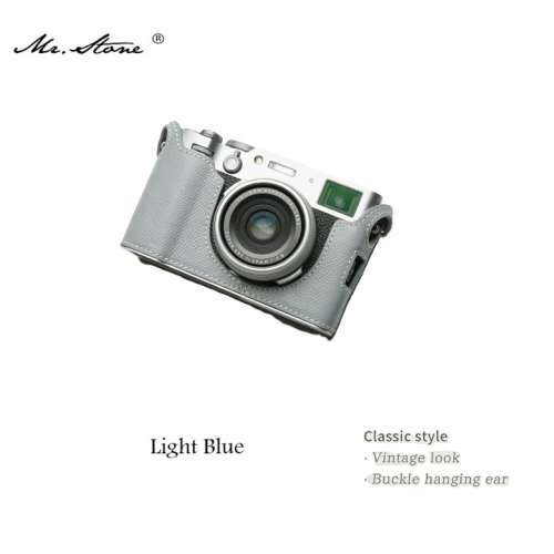Mr. Stone Genuine Leather Camera Half Case Cover Bag For FUJIFILM X100vi - Light