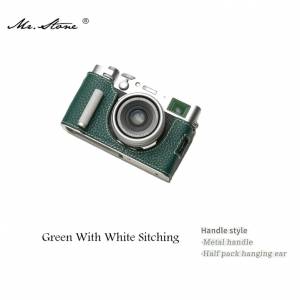 Mr. Stone Genuine Leather Camera Half Case Cover Bag For FUJIFILM X100vi - Green