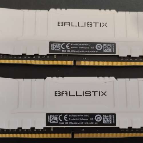 Crucial ballistix ddr4 3000mhz 8GBx2