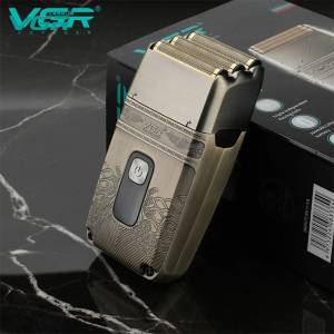 VGR Triple Foil Titanium Electric Shaver & Beard Trimmer (3 floating Blade)