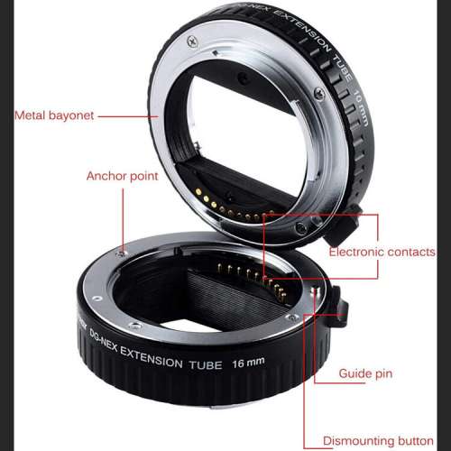 Viltrox Automatic Extension Tube Set For Sony E (DG-NEX)