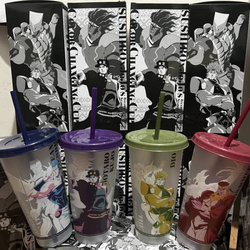 壽司郎xJOJO奇妙冒險絕版冷感變色杯