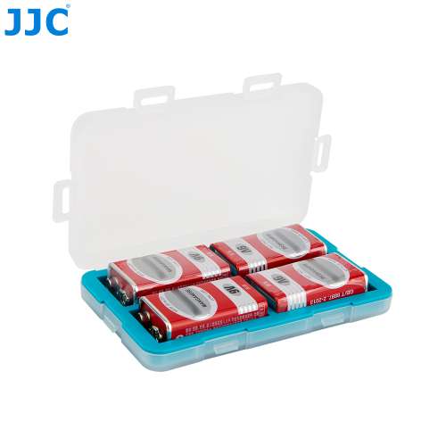 JJC BC-4X9V Battery Case (Stores 4 x 9V Batteries)