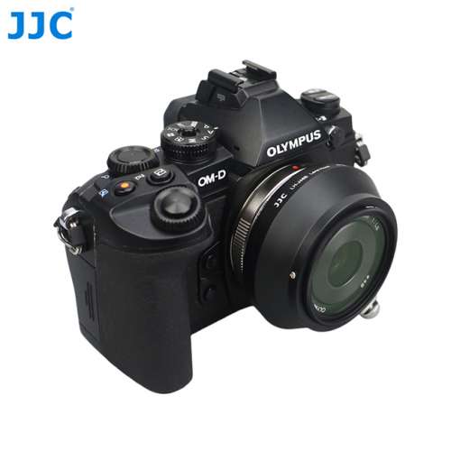 JJC LH-J48B Black Lens Hood replaces OLYMPUS LH-48B