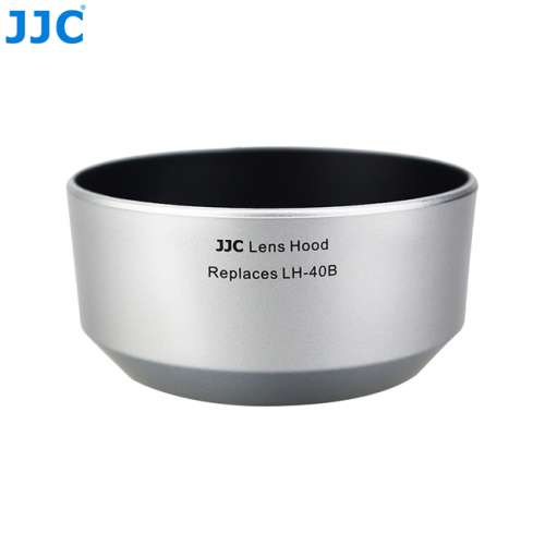 JJC LH-J40B Silver Lens Hood replaces OLYMPUS LH-40B