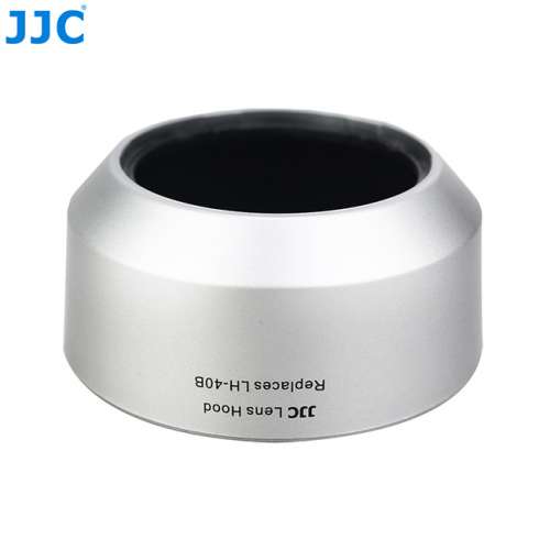 JJC LH-J40B Silver Lens Hood replaces OLYMPUS LH-40B