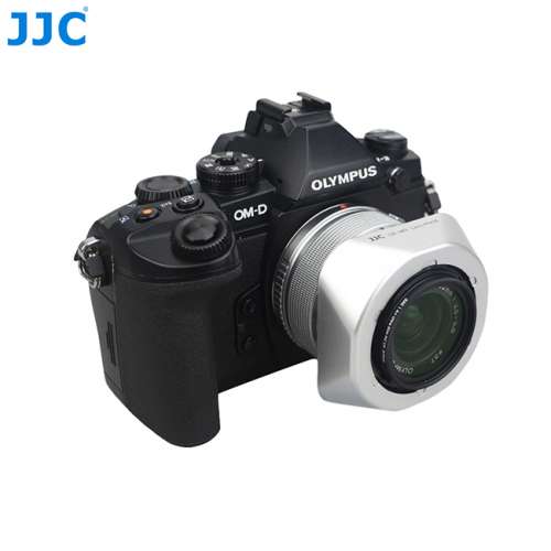 JJC LH-J40 Silver Lens Hood replaces OLYMPUS LH-40