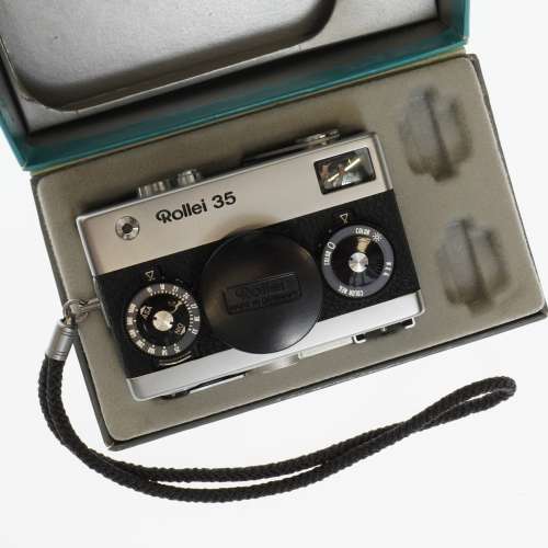 Rollei 35 Honeywell Silver 35MM Camera Carl Zeiss Tessar 1:3.5 f=40MM #3565