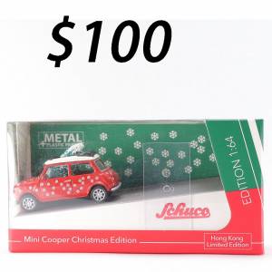 xmas tiny mini cooper car schuco